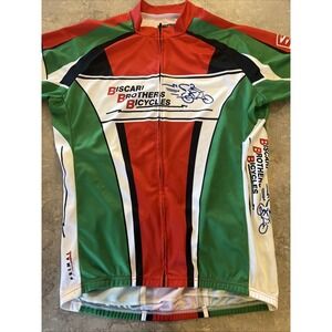 Primal Cycling Jersey Adult Large Gray Green 1/2 Zip Vertically Challenged Poly